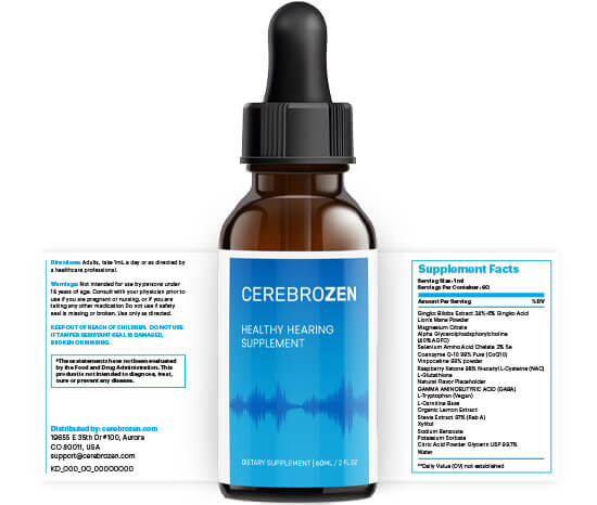 Cerebrozen Review bottle-label