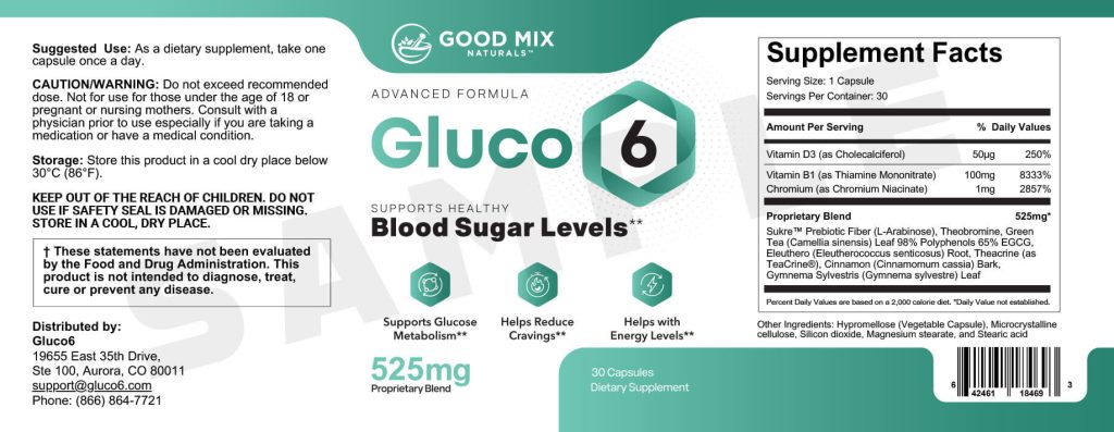 Gluco6 label